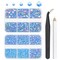 qiipii Light Blue AB Resin Rhinestones for Crafting 2mm 3mm 4mm 5mm 6mm Flatback Baby Blue Jelly Stones Diamonds Crystals Gems for Face Eyes Makeup Tumblers Bottles DIY Crafts Clothes Shoes Phones Car